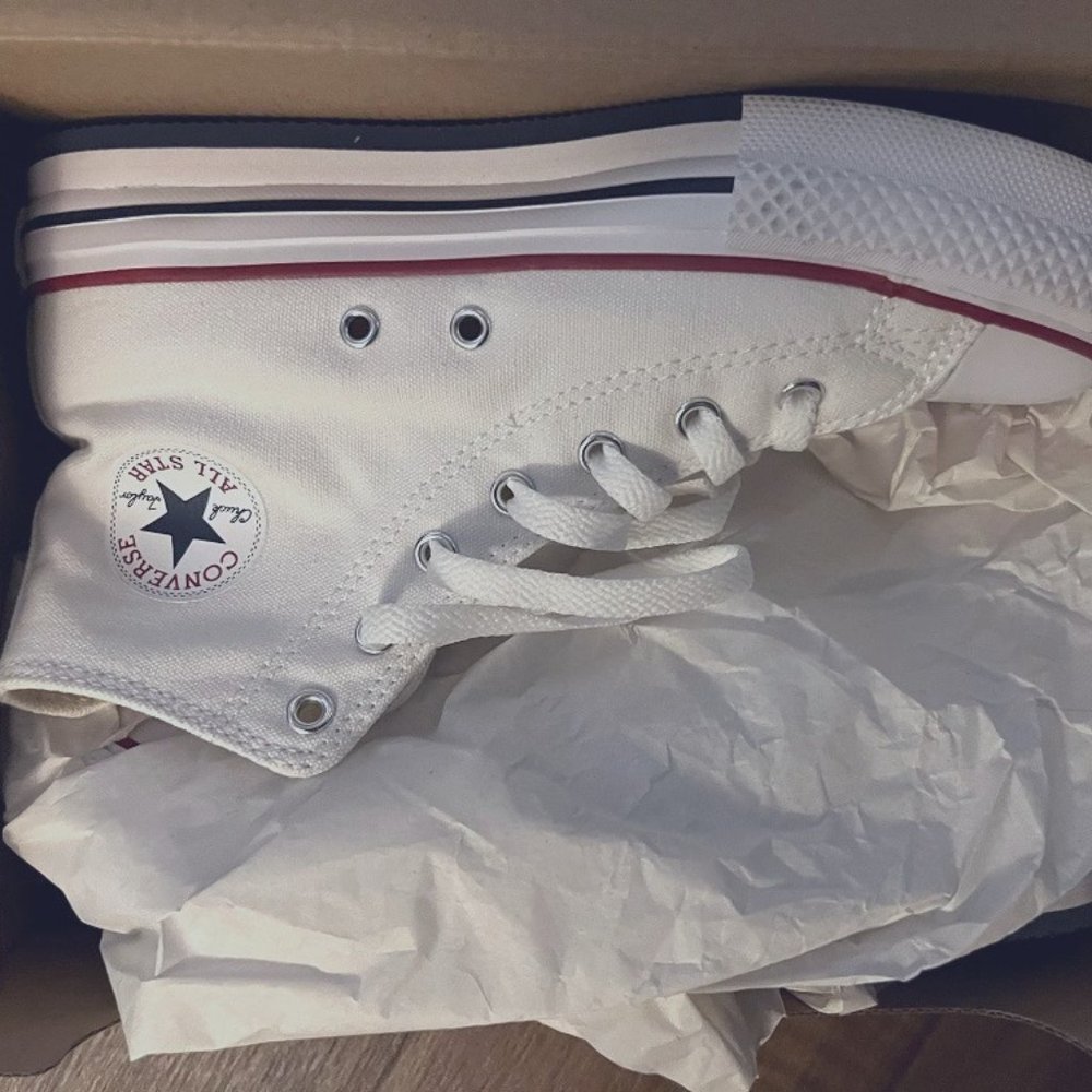 Platform Converse, White Size 4.5 Junior (7.-7.5W)